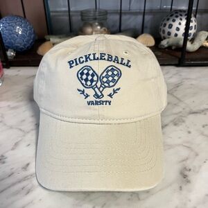 Pickleball Varsity Cap in Cream